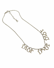 Load image into Gallery viewer, Authentic Dior Spellout  Crystal Pendant - Reworked Necklace