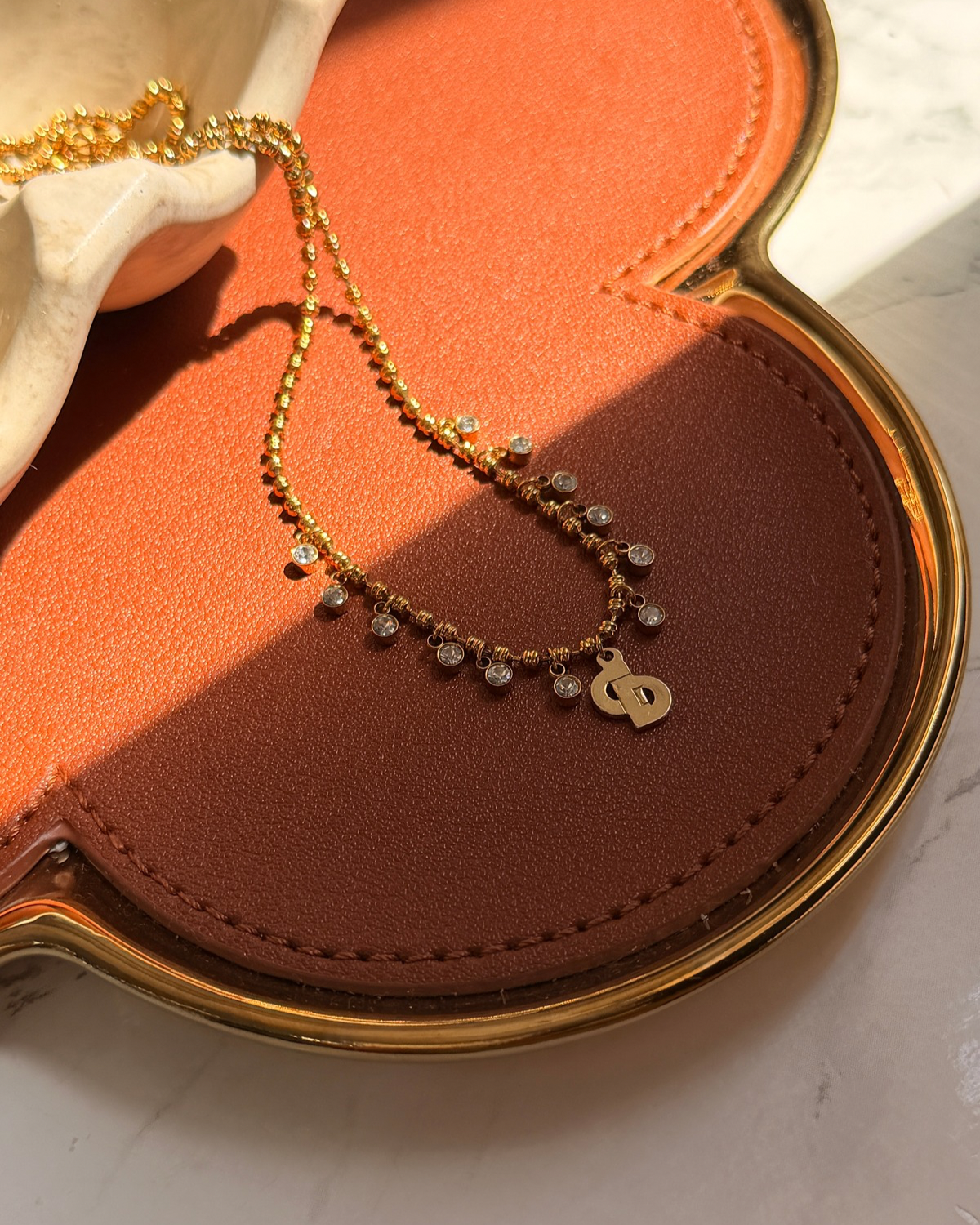Authentic Dior Mini Pendant- Reworked Necklace