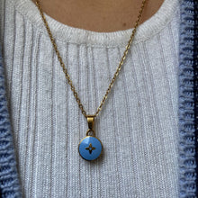 Load image into Gallery viewer, Authentic Louis Vuitton Blue Pendant- Upcycled Necklace