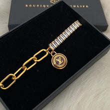 Load image into Gallery viewer, Authentic Louis Vuitton Logo Brown Pastilles  Pendant- Bracelet