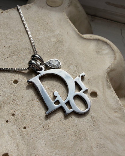 Authentic Dior Pendant- Reworked Necklace