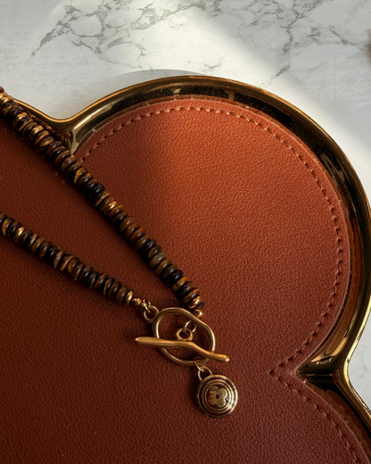 Authentic Louis Vuitton Nude Pastilles Pendant -Stone Necklace