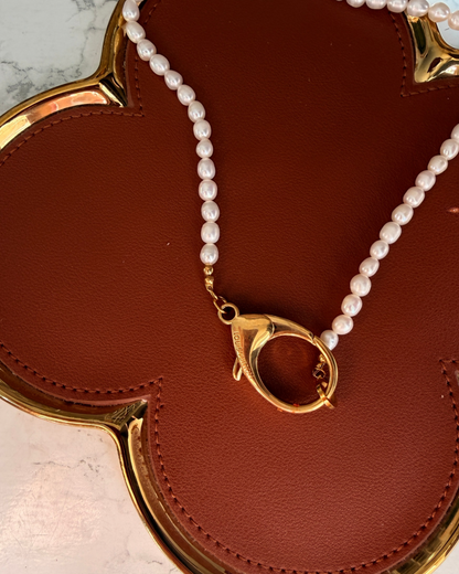 Authentic Louis Vuitton Clasp - Natural Pearls Necklace