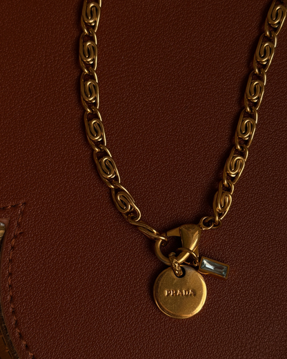 Authentic Prada Rounded Pendant - Reworked Necklace