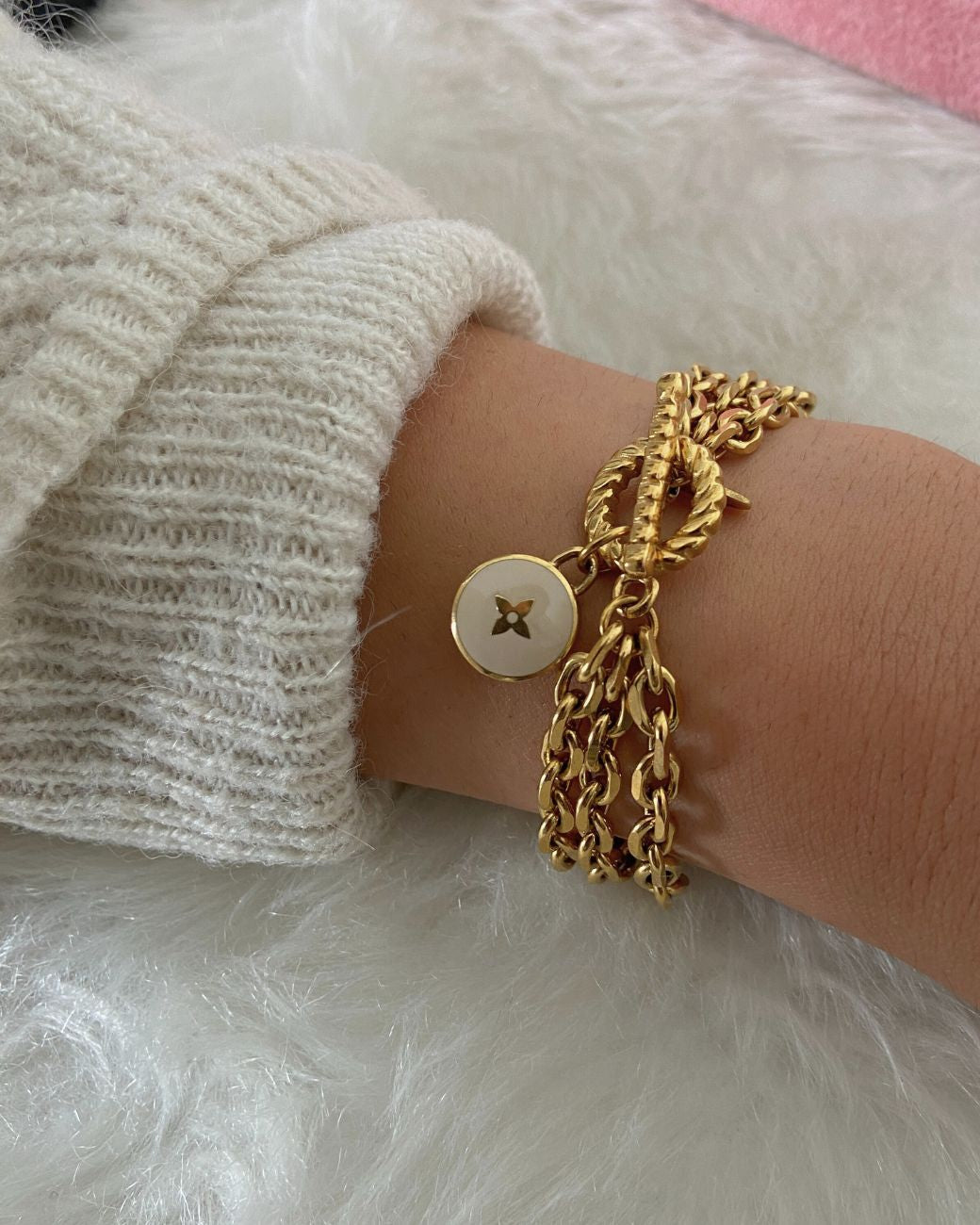 Authentic Louis Vuitton Pastilles Pendant - Repurposed Bracelet