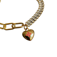 Load image into Gallery viewer, Authentic Louis Vuitton Pendant Coeur -Reworked Bracelet