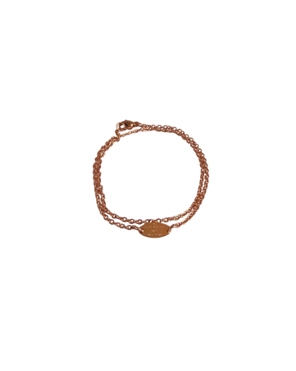 Authentic Louis Vuitton Nanogram Pendant - Reworked Rose Gold Bracelet