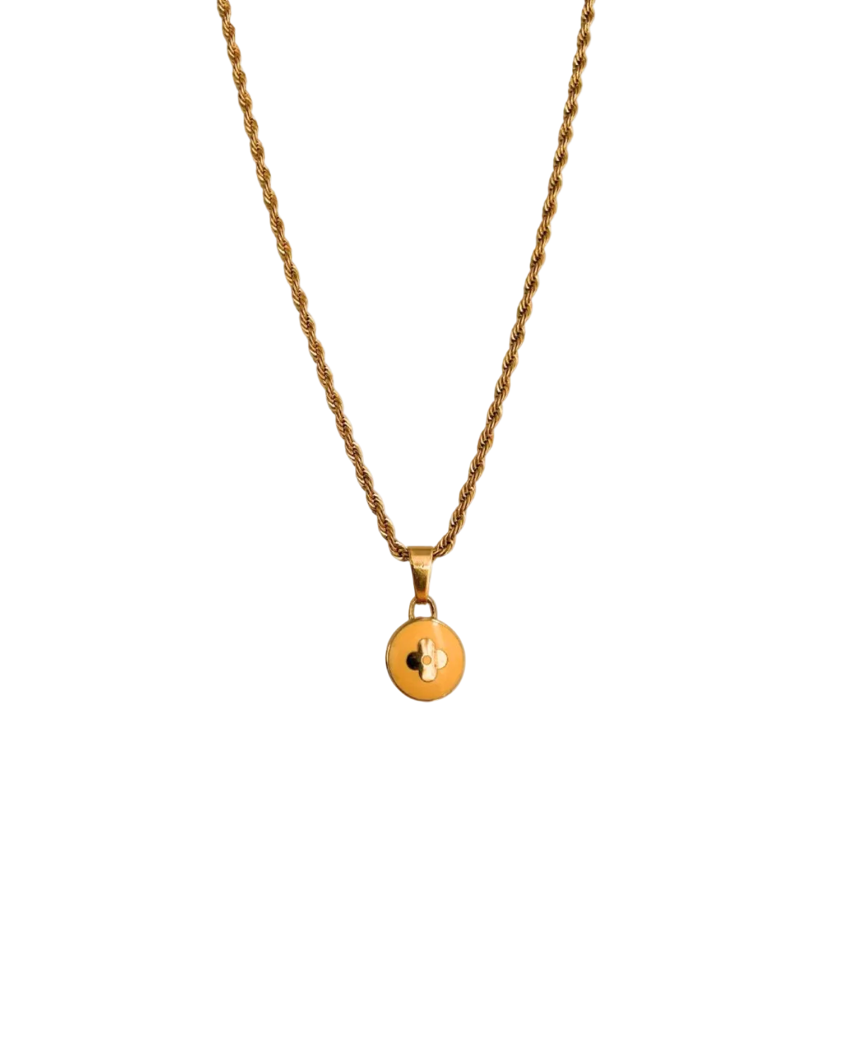Authentic Louis Vuitton Pendant Reworked Necklace