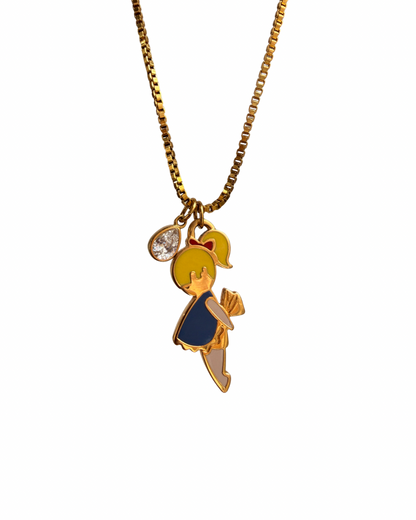 Authentic Prada Reworked Girl Charm Necklace – Reworked Necklace