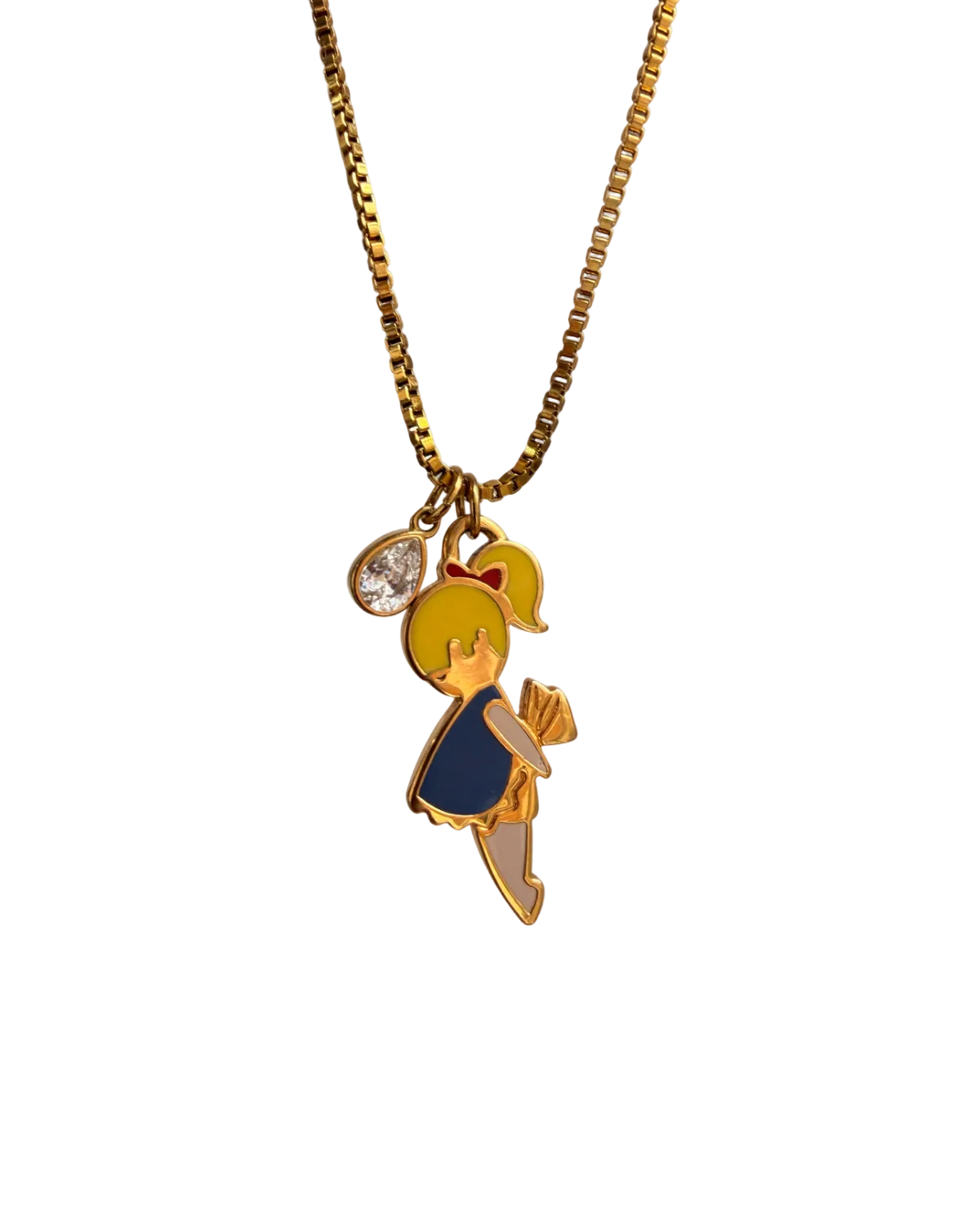 Authentic Prada Reworked Girl Charm Necklace – Reworked Necklace