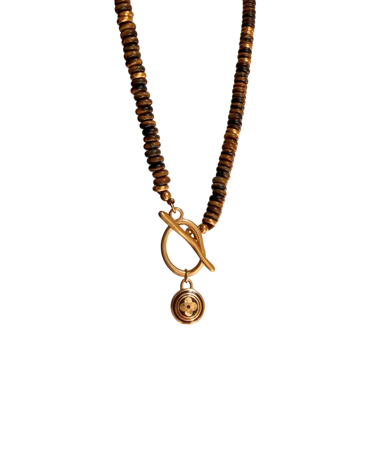 Authentic Louis Vuitton Nude Pastilles Pendant -Stone Necklace