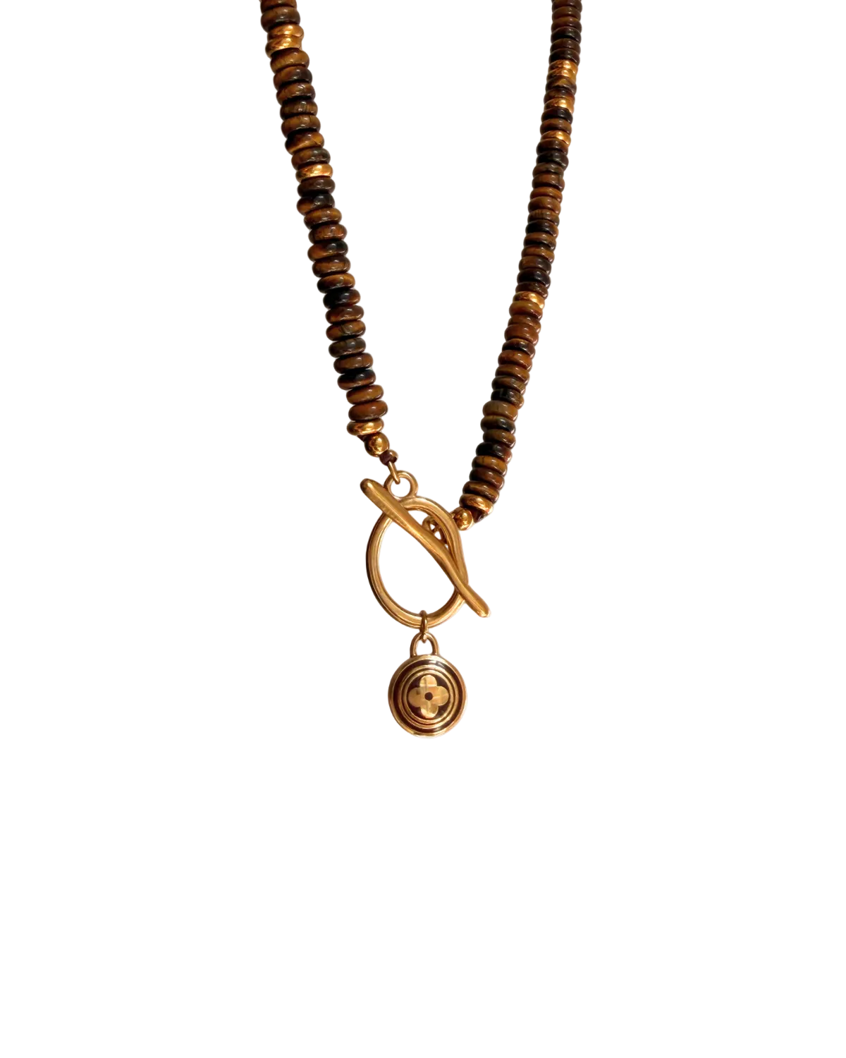 Authentic Louis Vuitton Nude Pastilles Pendant -Stone Necklace