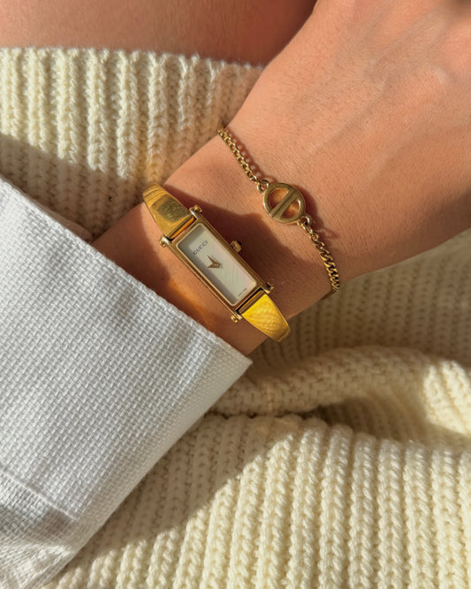 Authentic Mini Dior pendant -Repurposed Bracelet