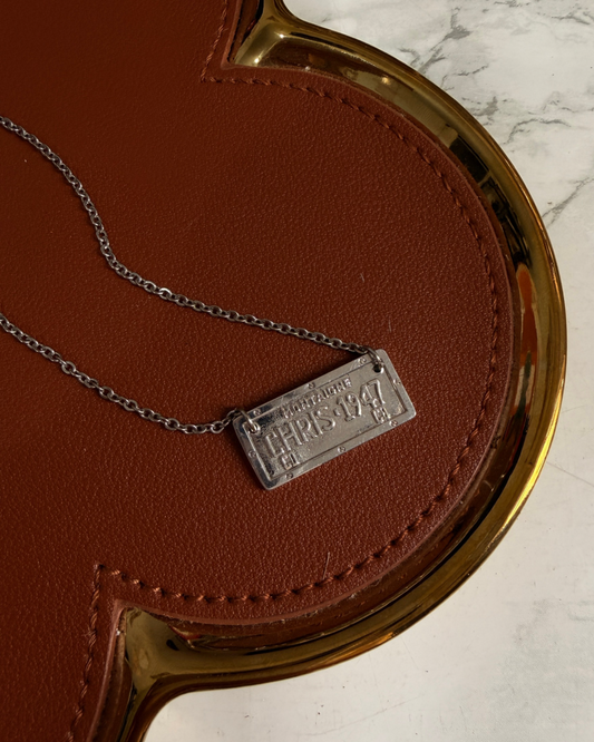 Authentic Dior Plaque Pendant Reworked Necklace