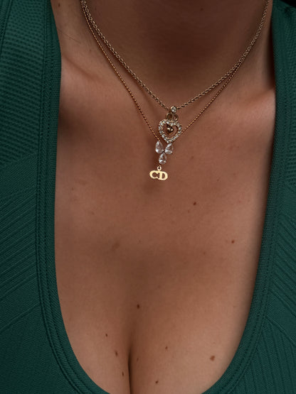 Authentic Dior Mini Cd - Reworked Necklace