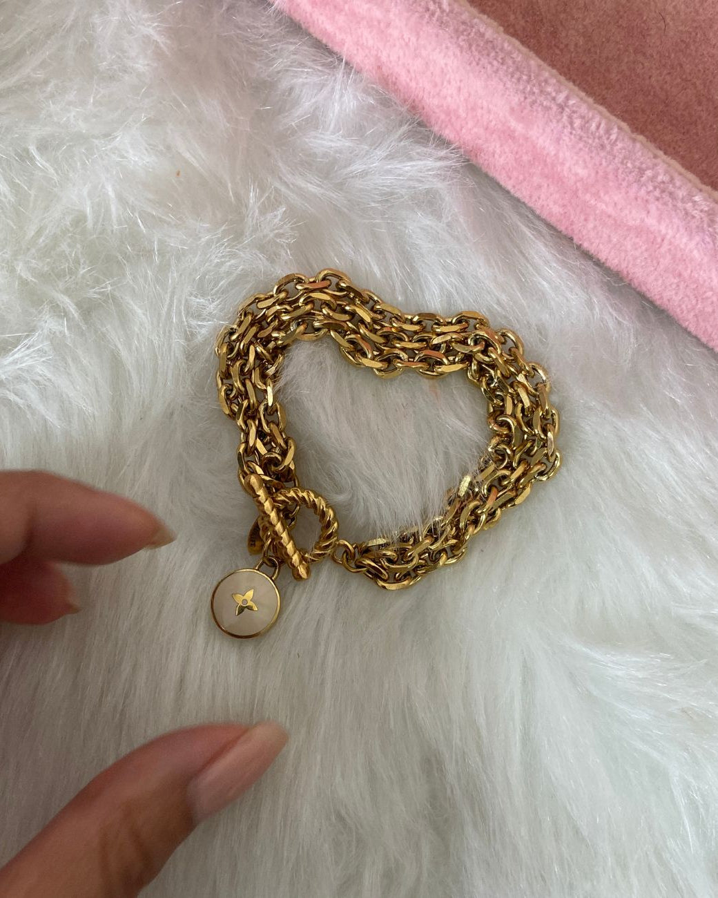 Authentic Louis Vuitton Pastilles Pendant - Repurposed Bracelet