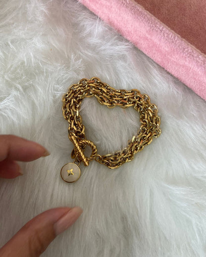 Authentic Louis Vuitton Pastilles Pendant - Repurposed Bracelet