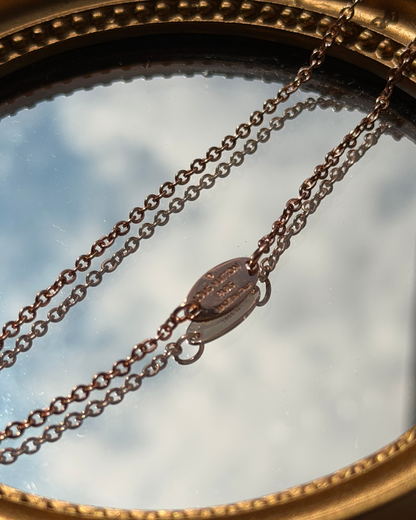 Authentic Louis Vuitton Nanogram Pendant - Reworked Rose Gold Bracelet