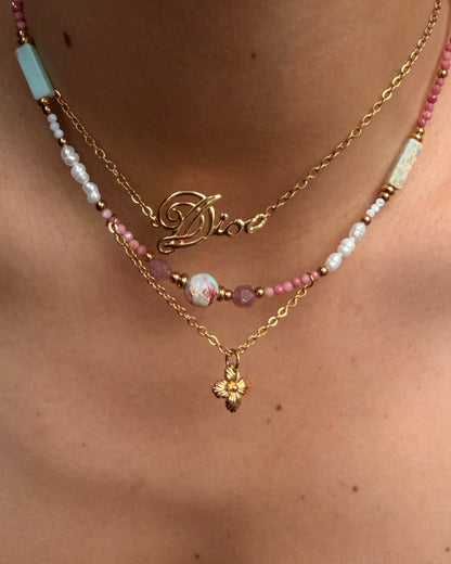 Authentic Vintage Dior Logo- Reworked Necklace