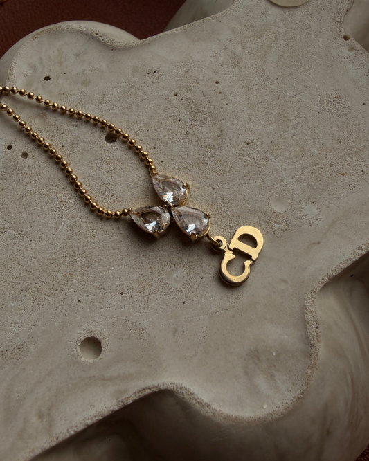 Authentic Dior Mini Cd - Reworked Necklace