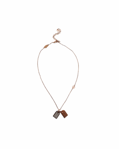 Authentic Louis Vuitton Nanogram Pendant - Reworked Rose Gold Bracelet