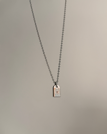 Authentic Louis Vuitton Nanogram luggage tag Pendant - Reworked Rose Gold