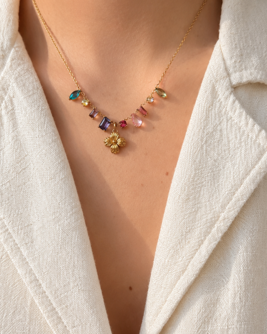 Authentic Louis Vuitton Blooming Pendant Reworked Necklac