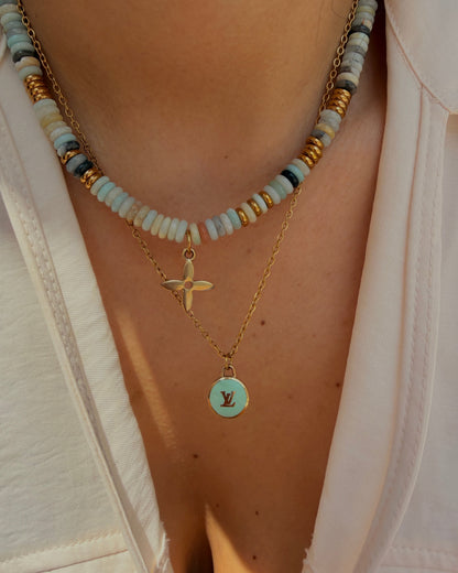 Authentic Louis Vuitton Reworked Mint Pastilles Pendant