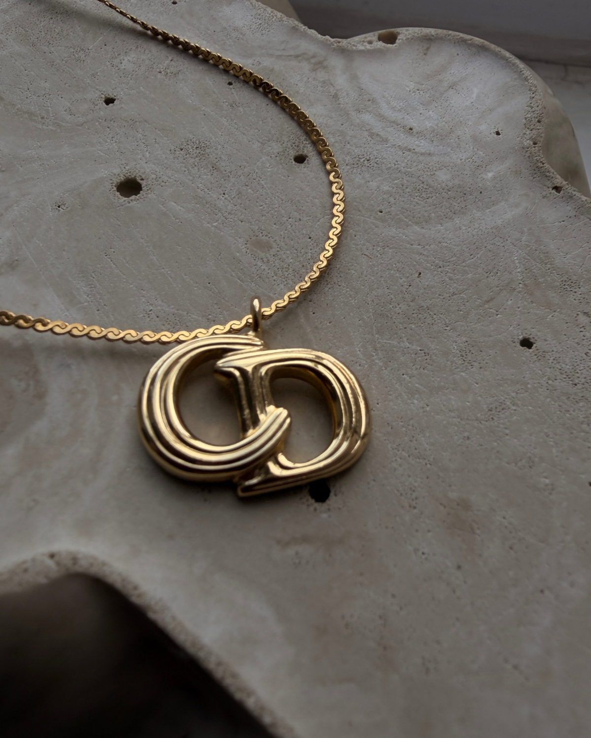 Authentic Christian Dior Vintage Pendant- Necklace