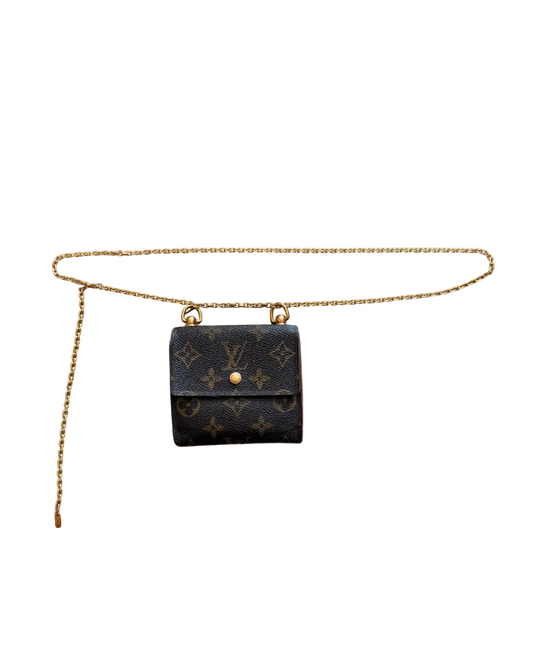 Authentic Preowned Louis Vuitton Wallet Repurposed Mini Belt