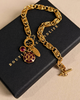 Authentic Louis Vuitton Brown Pendant-Repurposed Bracelet