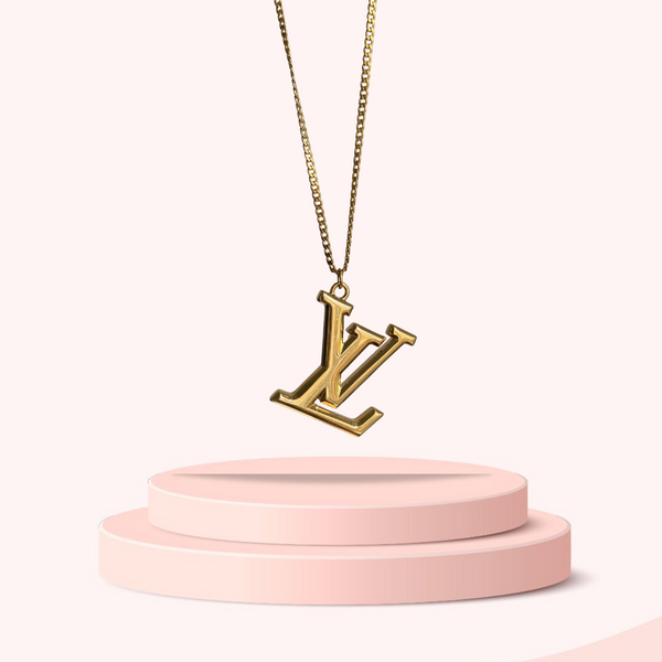 Authentic Louis Vuitton Logo - Reworked Necklace