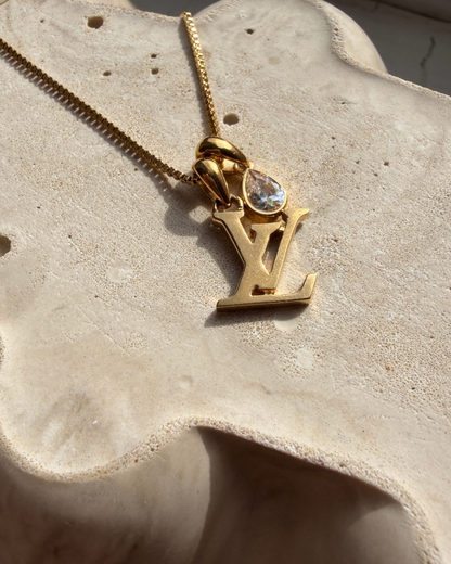 Authentic Louis Vuitton Sweet Logo Pendant - Reworked Necklace