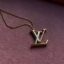 Load image into Gallery viewer, Authentic Louis Vuitton Logo - Reworked Necklace
