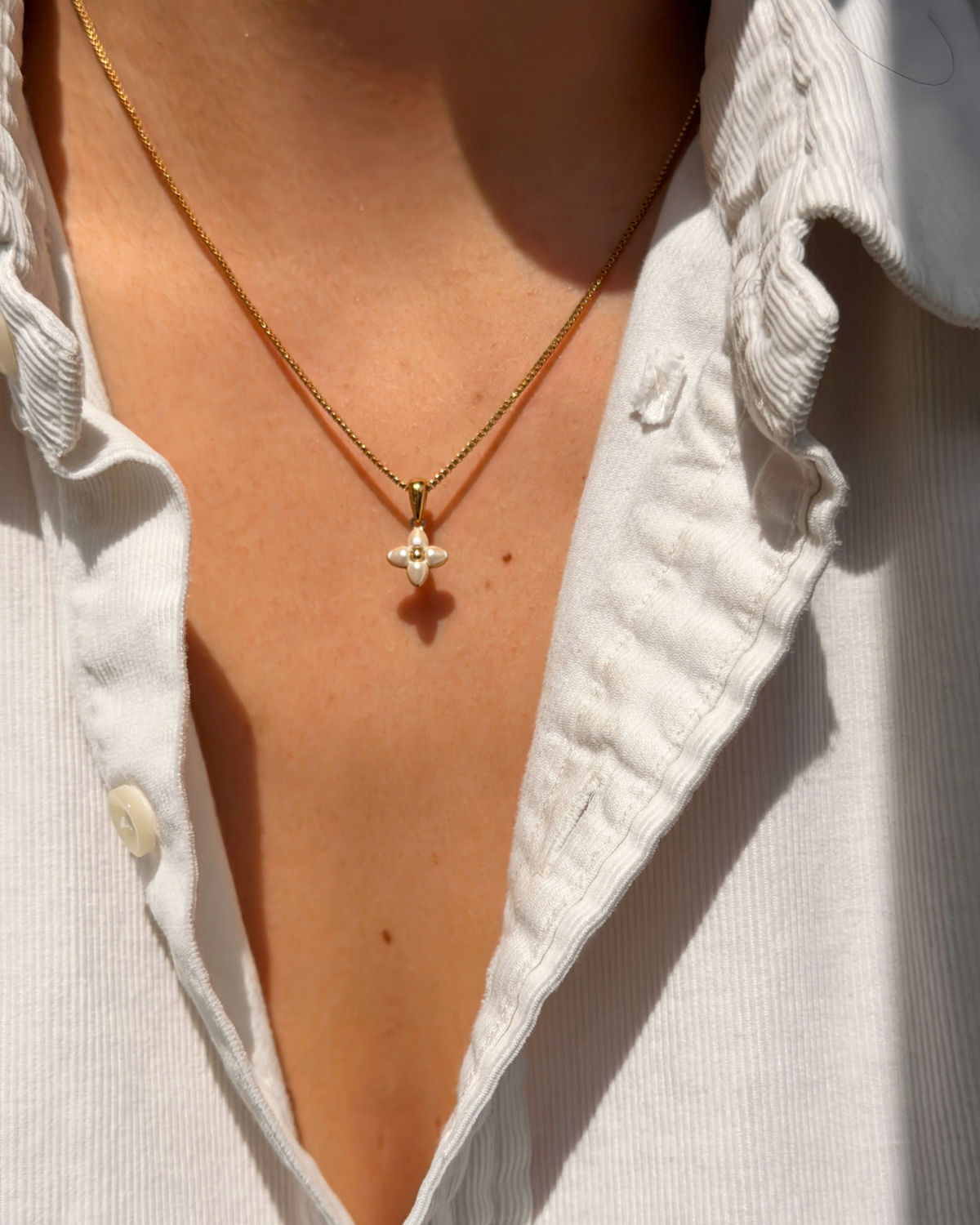 Authentic Louis Vuitton Floragram Pendant- Reworked Necklace