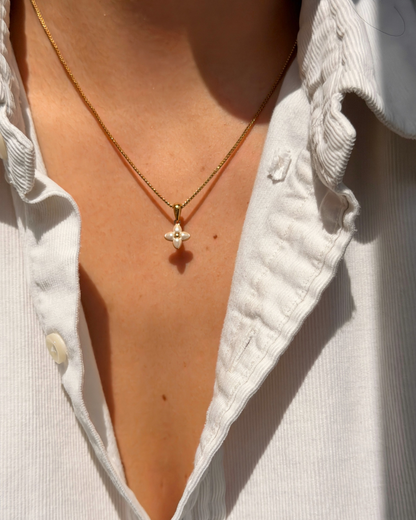 Authentic Louis Vuitton Floragram Pendant- Reworked Necklace