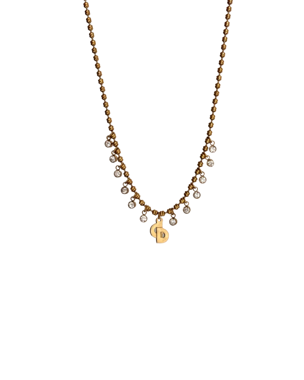Authentic Dior Mini Pendant- Reworked Necklace