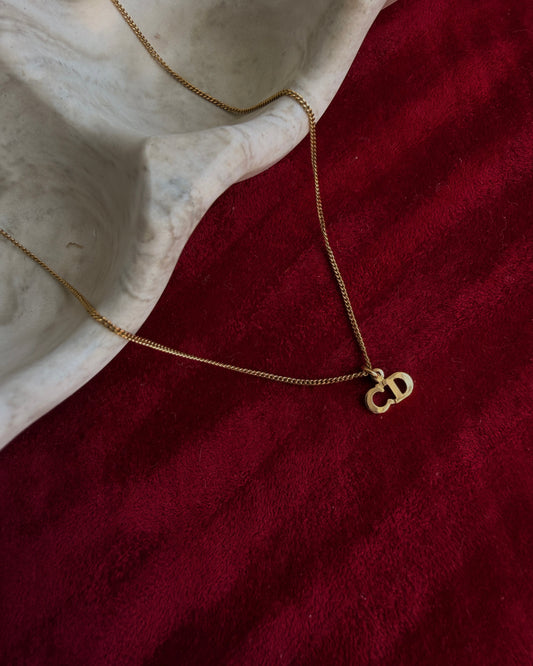 Authentic Dior CD Tag- Dainty and Reworked Necklace