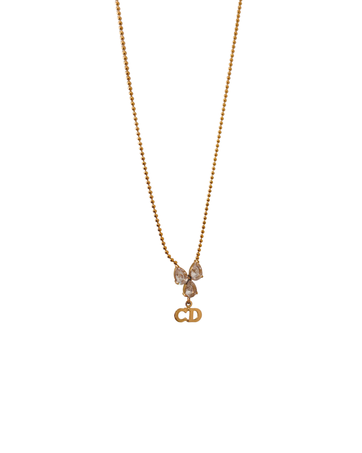 Authentic Dior Mini Cd - Reworked Necklace