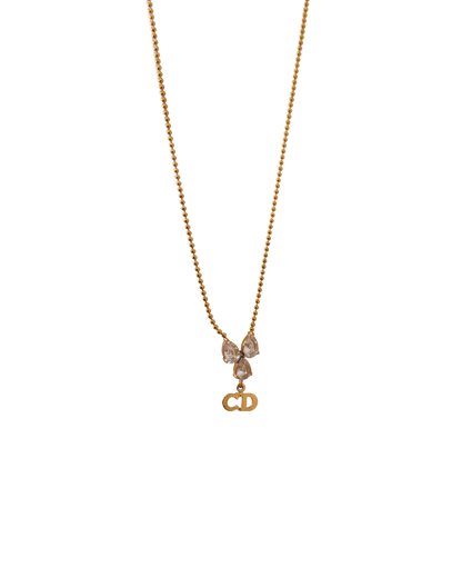 Authentic Dior Mini Cd - Reworked Necklace