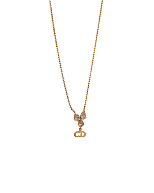 Authentic Dior Mini Cd - Reworked Necklace