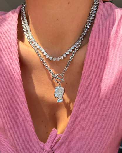 Authentic Dior Head Love - Reworked Necklace