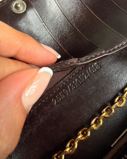 Authentic Fendi Pre-Owned Zucca Wallet on Chain