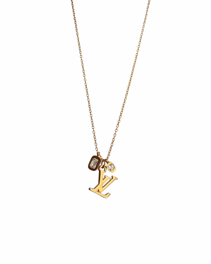 Authentic Louis Vuitton Logo Reworked Pendant Festive Edition