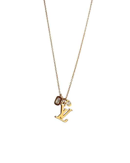 Authentic Louis Vuitton Logo Reworked Pendant Festive Edition