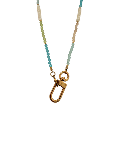 Authentic Louis Vuitton Clasp - Gems Stone Necklace