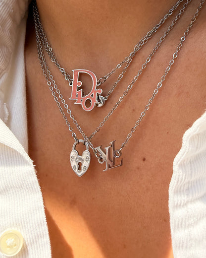 Reworked Choker- Authentic Louis Vuitton Pendant
