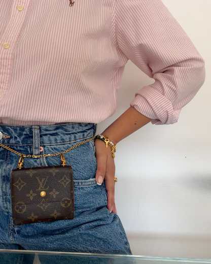Authentic Preowned Louis Vuitton Wallet Repurposed Mini Belt