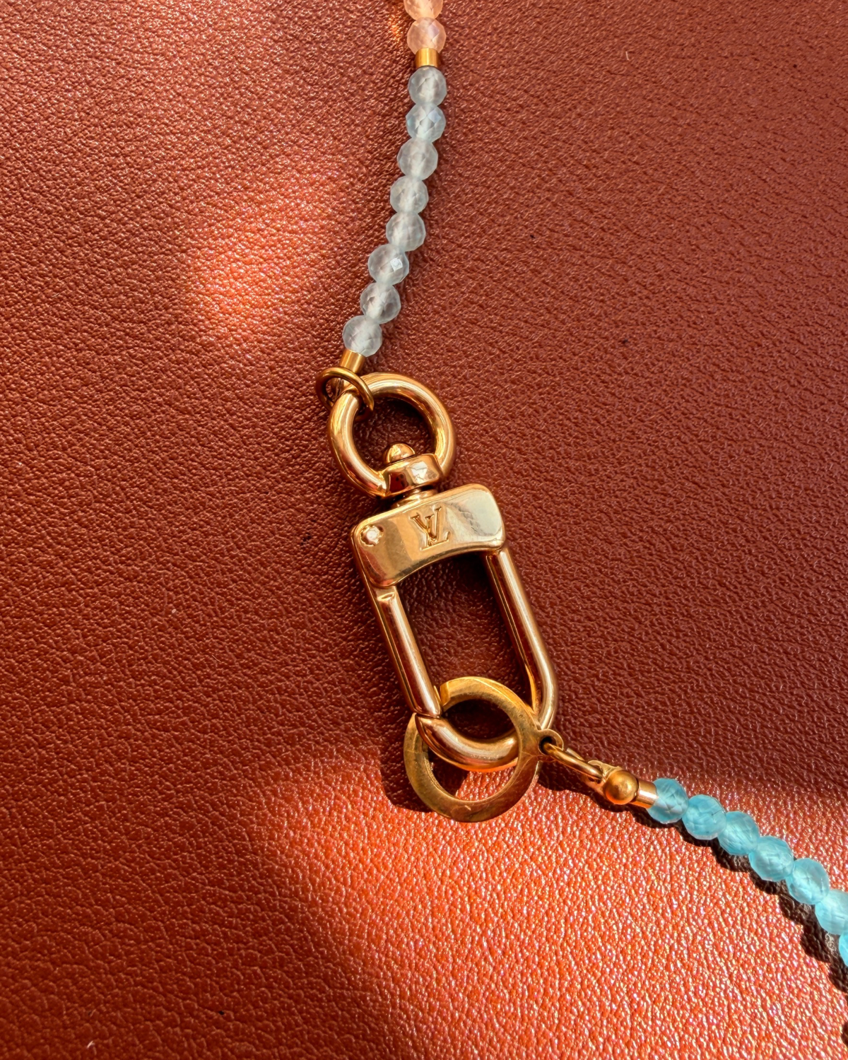 Authentic Louis Vuitton Clasp - Gems Stone Necklace