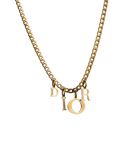 Authentic Dior Spelt out mise pendant - Reworked Necklace